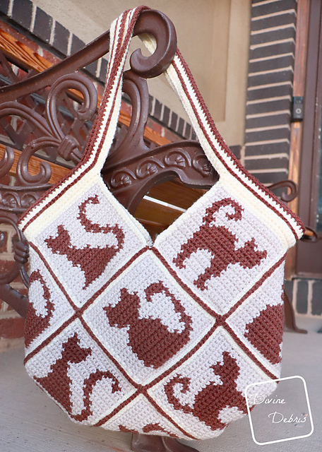 cat lady bag by devine debris